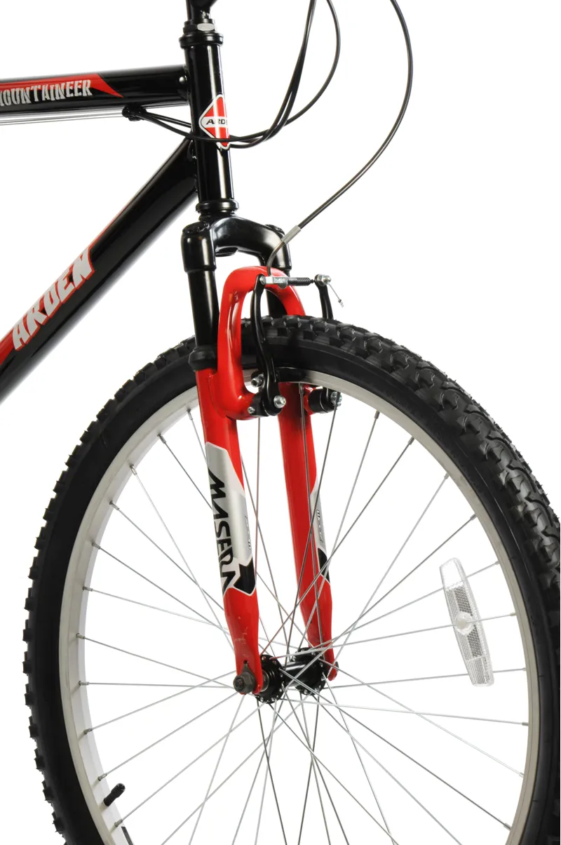 Arden Mountaineer 26 Inch Mountain Bike Black and Red-6